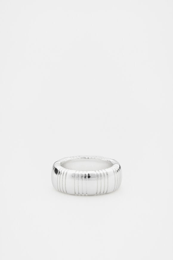 Creases Ring  Silver  hi-res