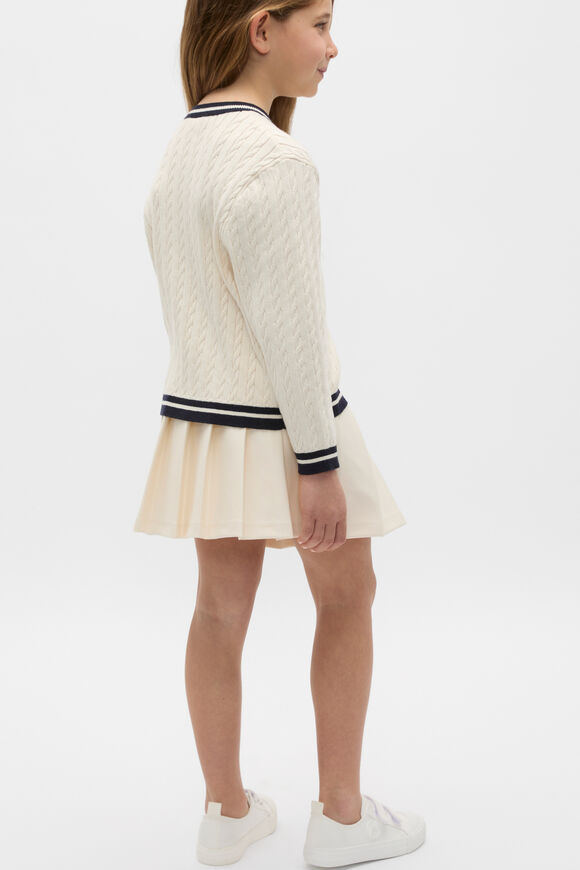 Heritage Cable Knit Sweater  Coconut Cream  hi-res