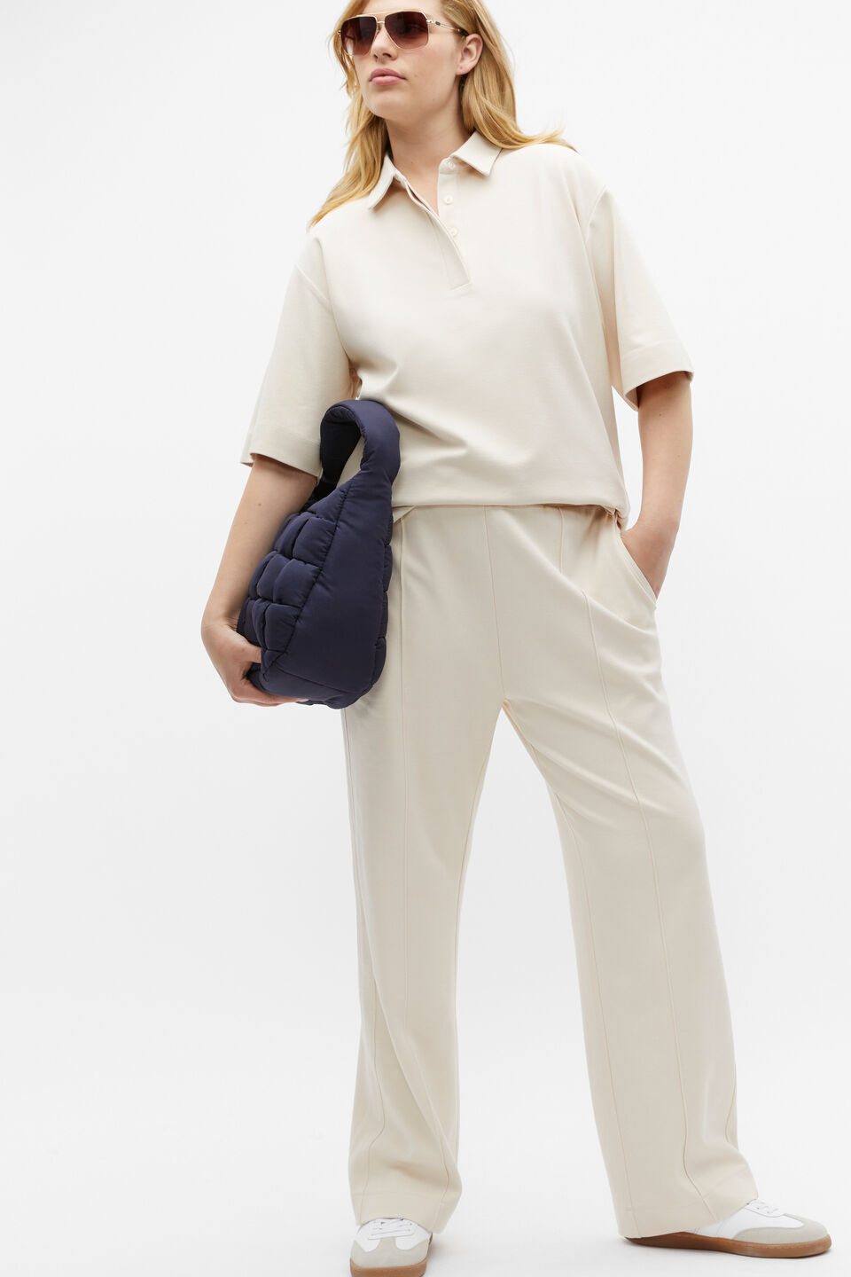 Double Knit Jogger  Vanilla Cream