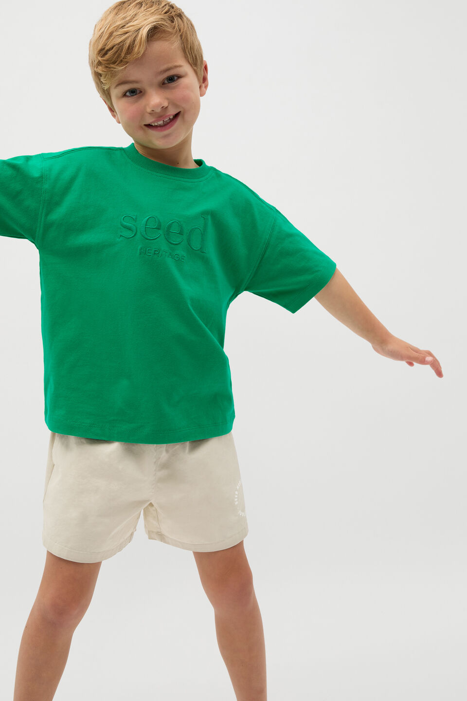 Core Oversized Logo Tee  Denver Green