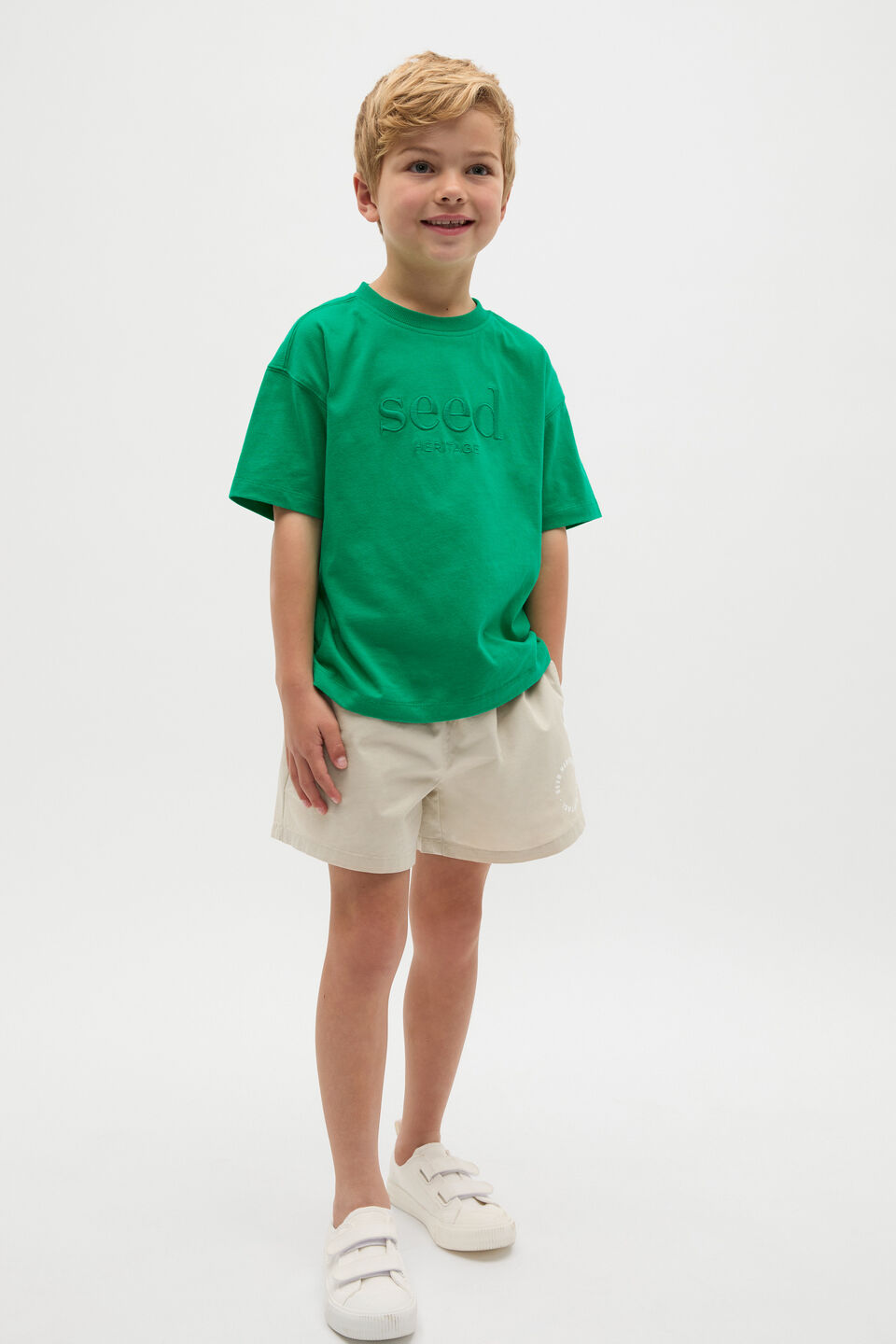Core Oversized Logo Tee  Denver Green