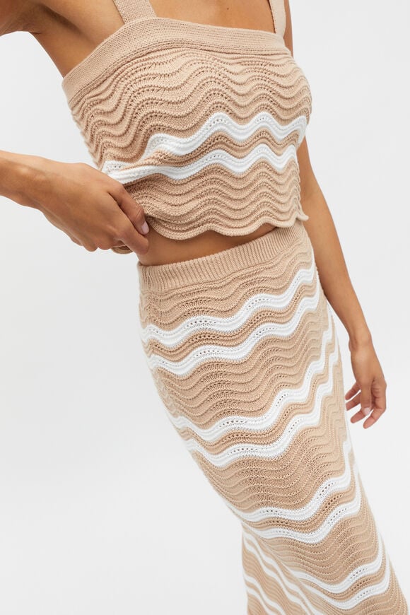 Crochet Midi Skirt  Nougat  hi-res