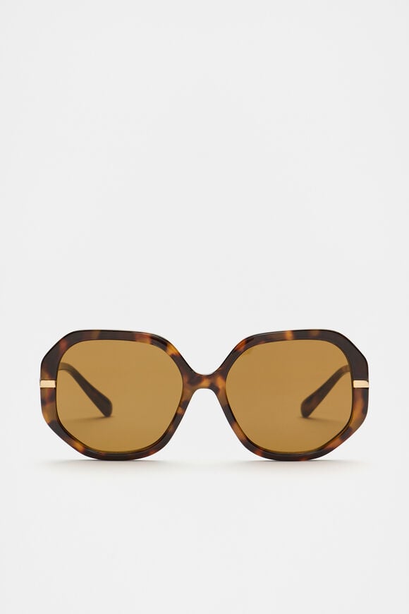 Clara Oversized Glam Sunglasses  Dark Tort  hi-res