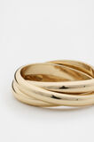 Looped Links Ring  Gold  hi-res