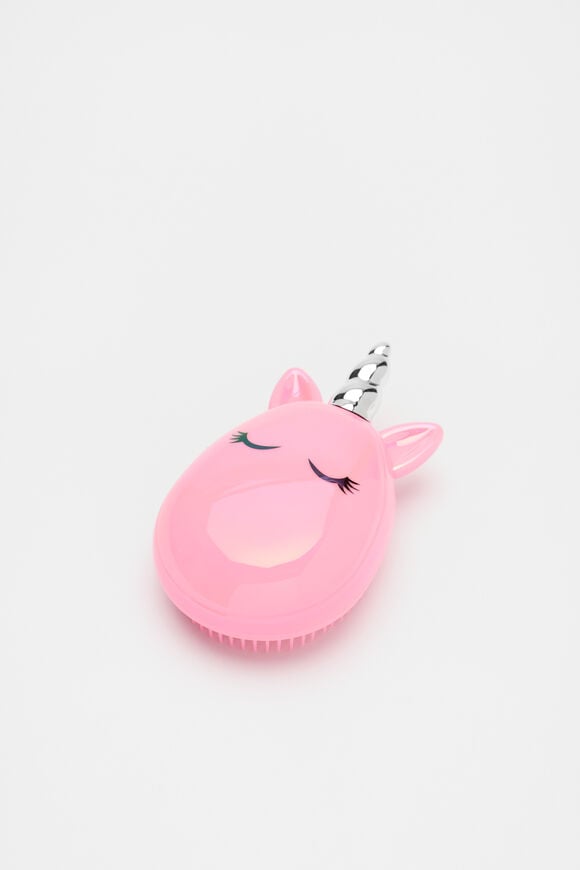 Small Unicorn Hair Brush  Pink  hi-res