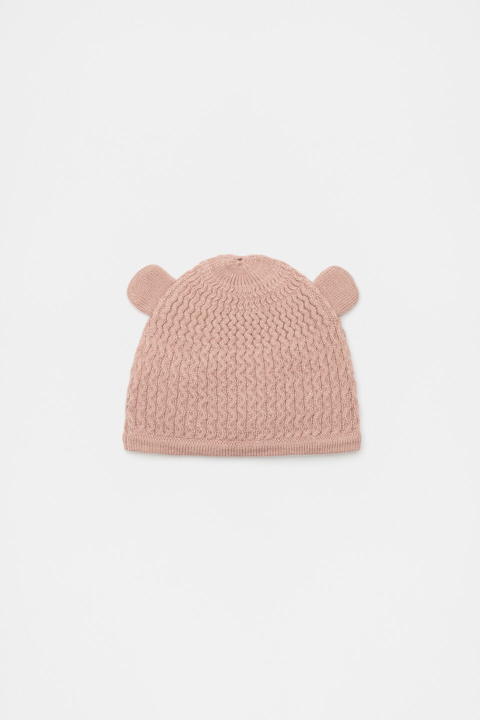 Cable Knit Beanie  Blush Pink