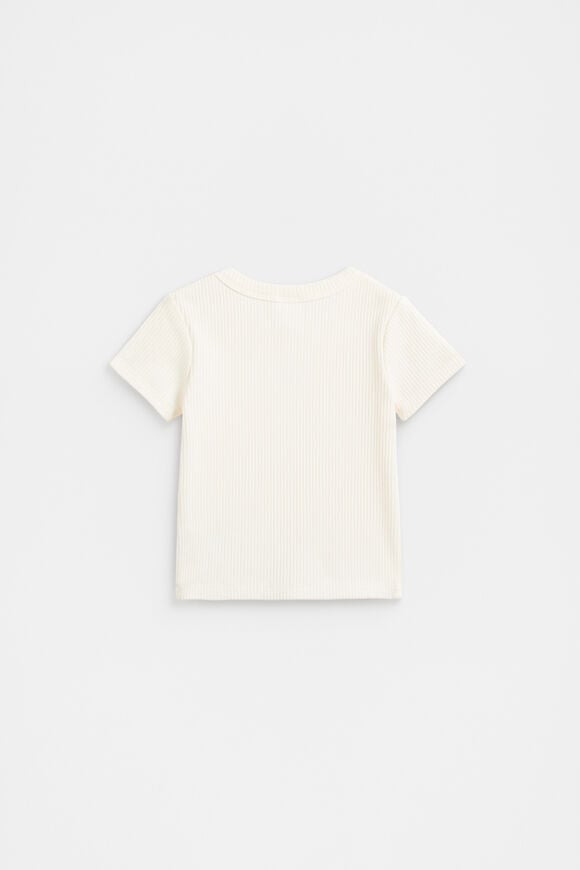 Core Logo Rib Tee  Canvas  hi-res