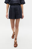 Core Linen Gathered Palazzo Short  Twilight Blue  hi-res