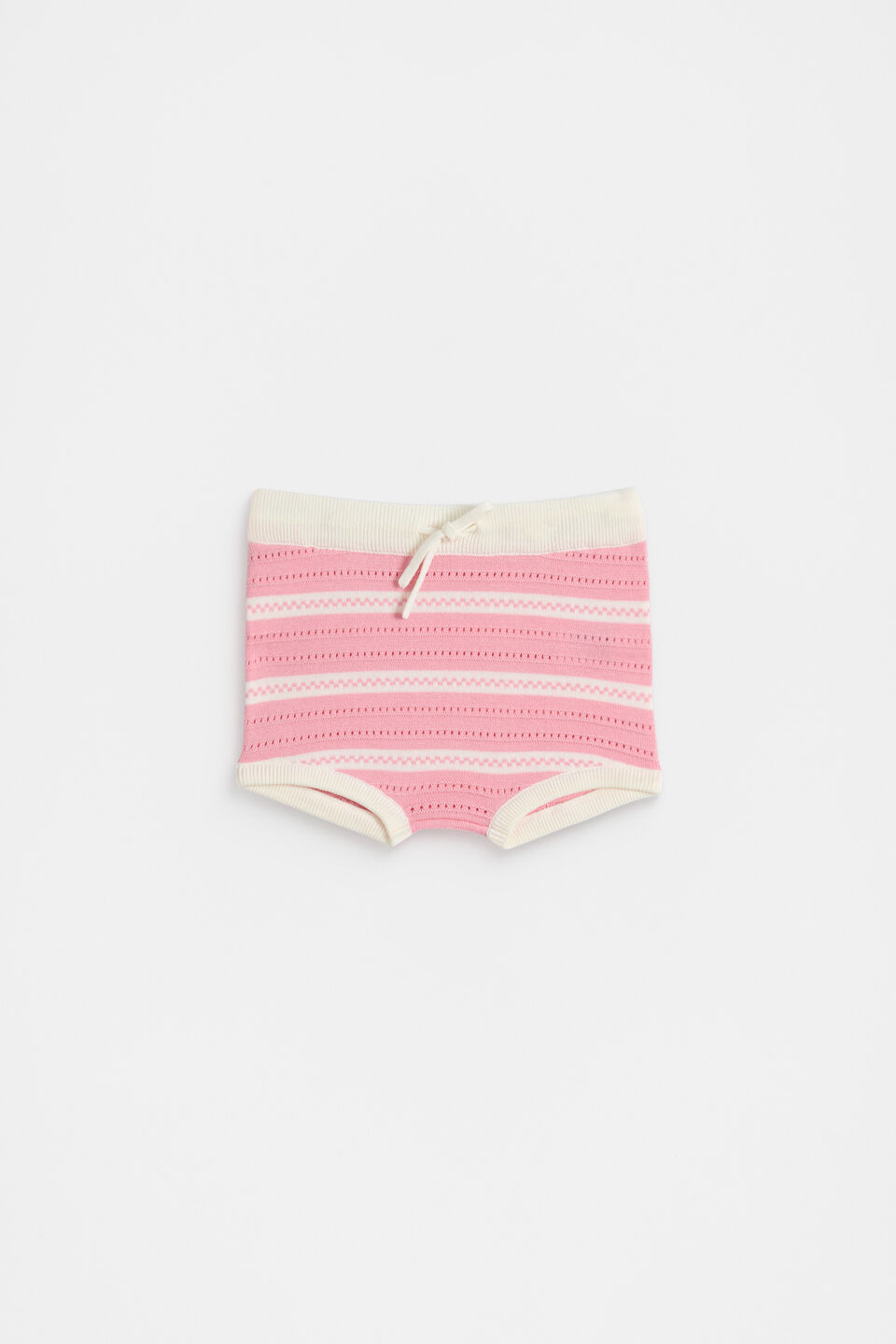 Stripe Knit Bloomer  Bubblegum