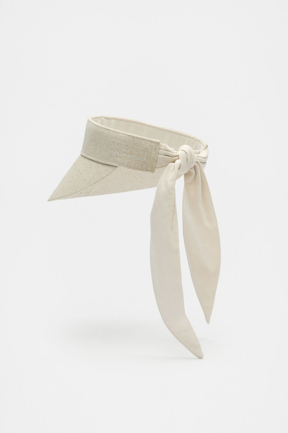 Textured Bow Detail Visor  Tofu