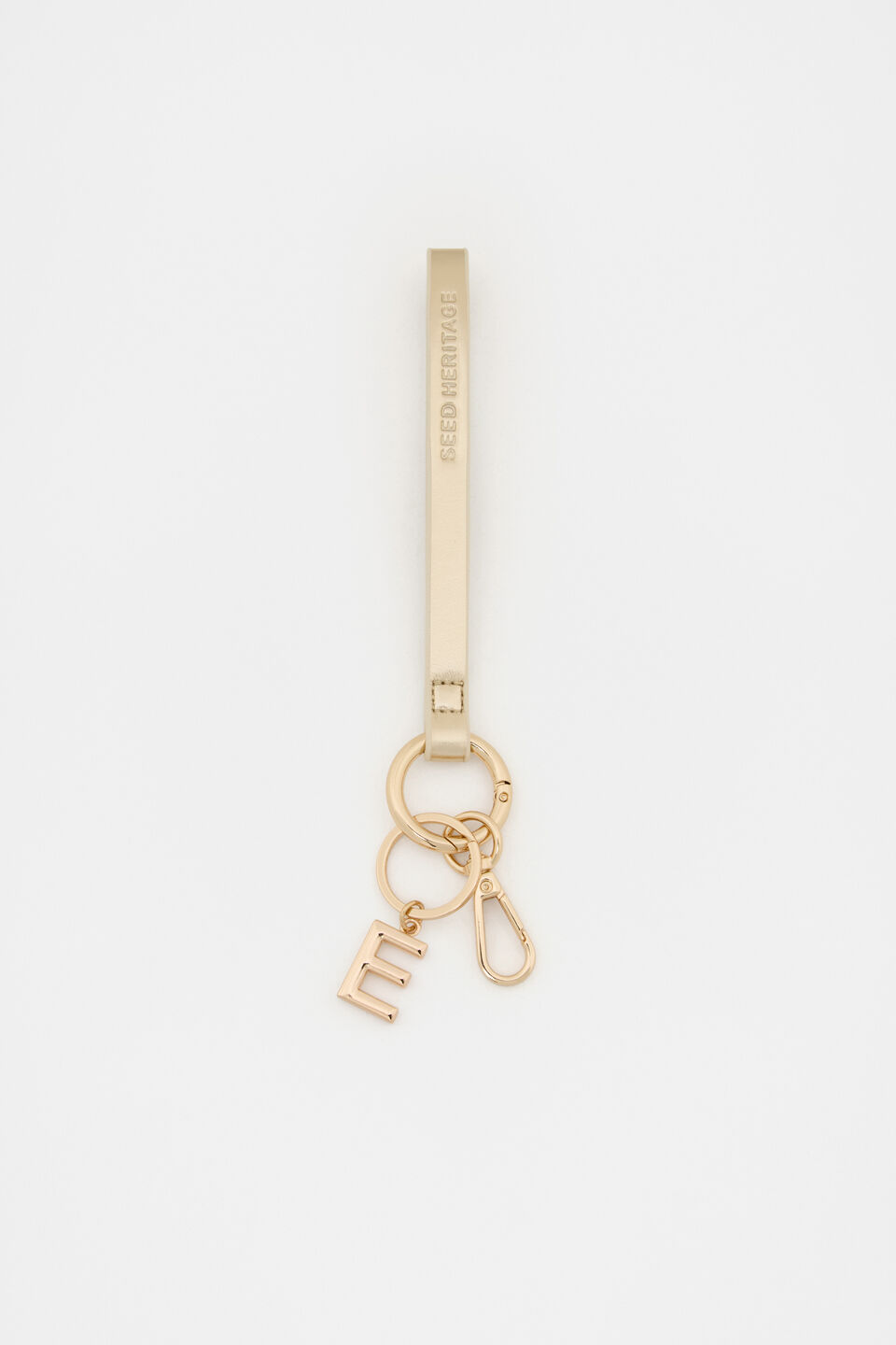 Pale Gold Wrist Letter Strap  E