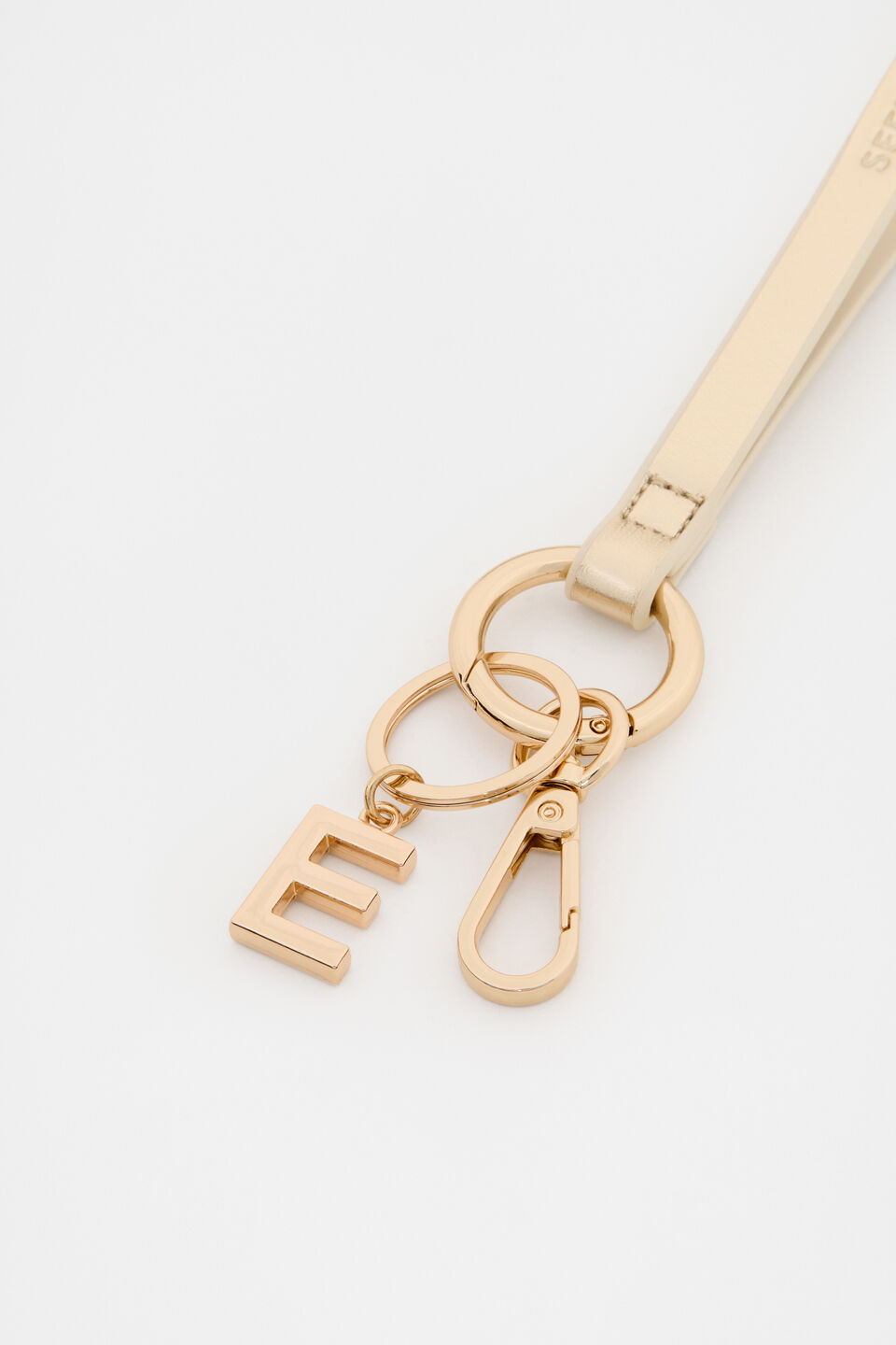 Pale Gold Wrist Letter Strap  E