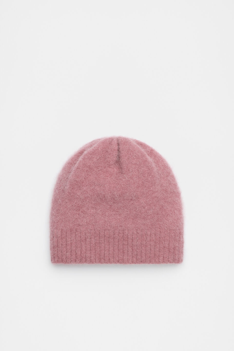 Fluffy Textured Beanie  Mauve