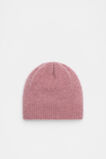 Fluffy Textured Beanie  Mauve  hi-res