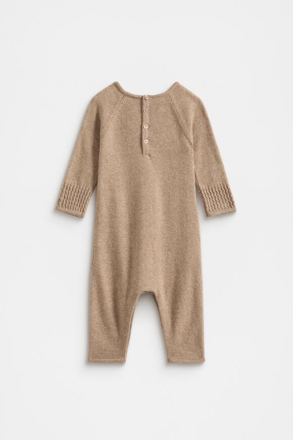 Cable Knit Jumpsuit  Nutmeg Marle  hi-res