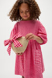 Straw Gingham Bag  Natural  hi-res
