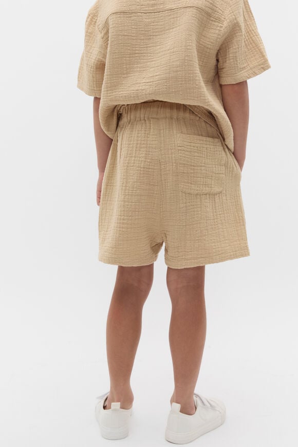 Pull On Texture Short  Ecru  hi-res