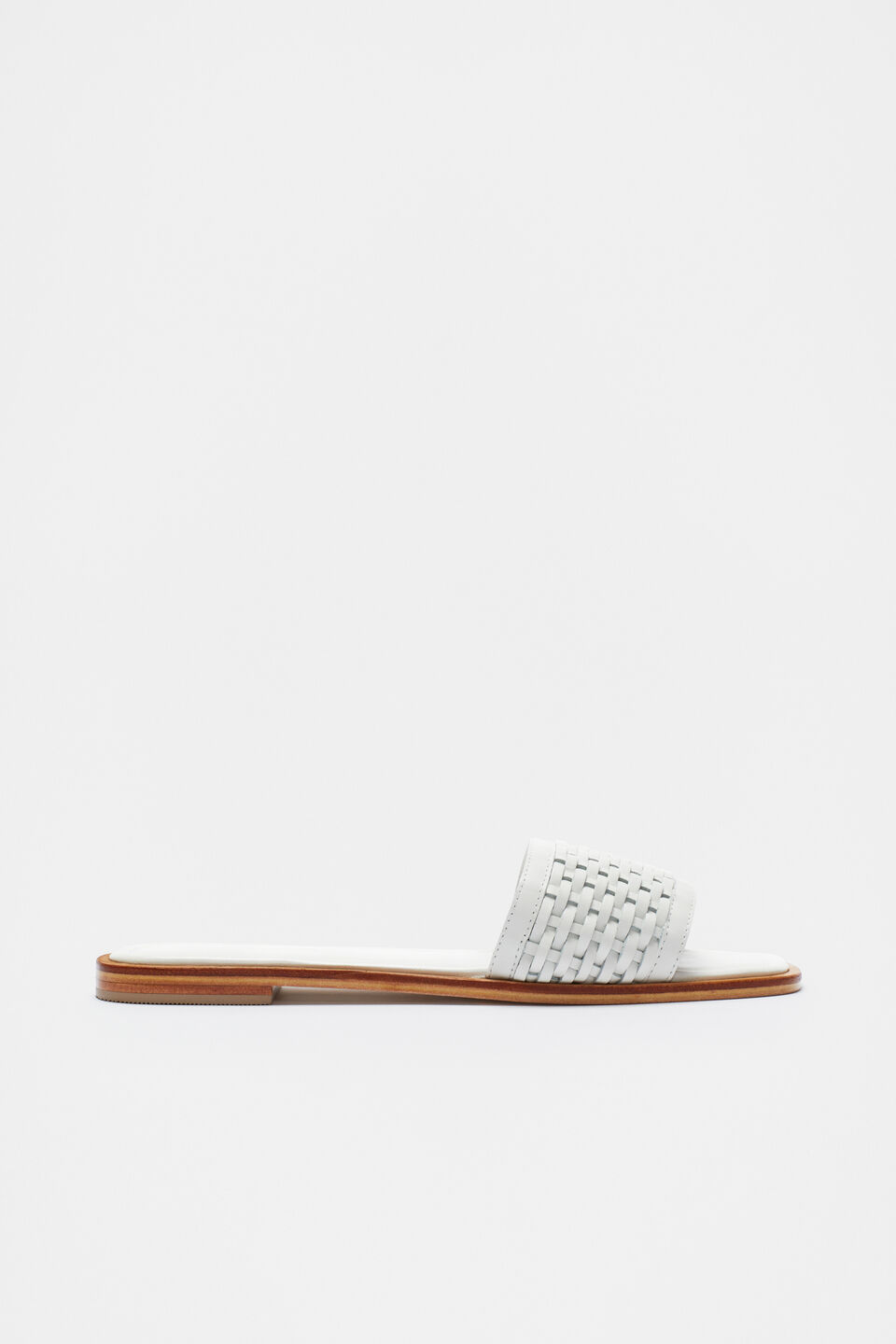 Holly Woven Slide  White