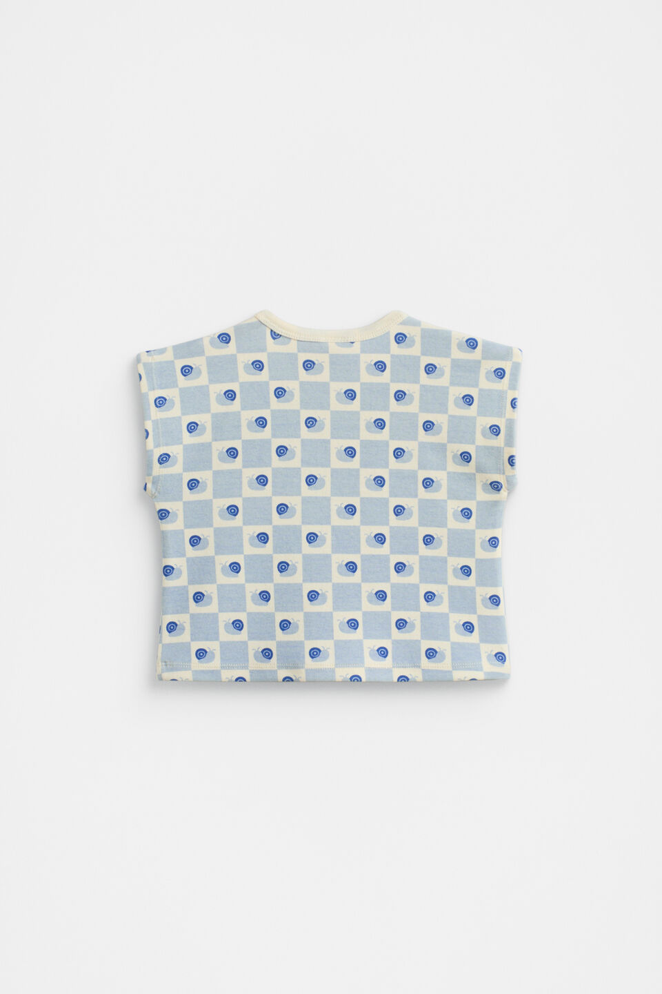 Snail Tee  Baby Blue