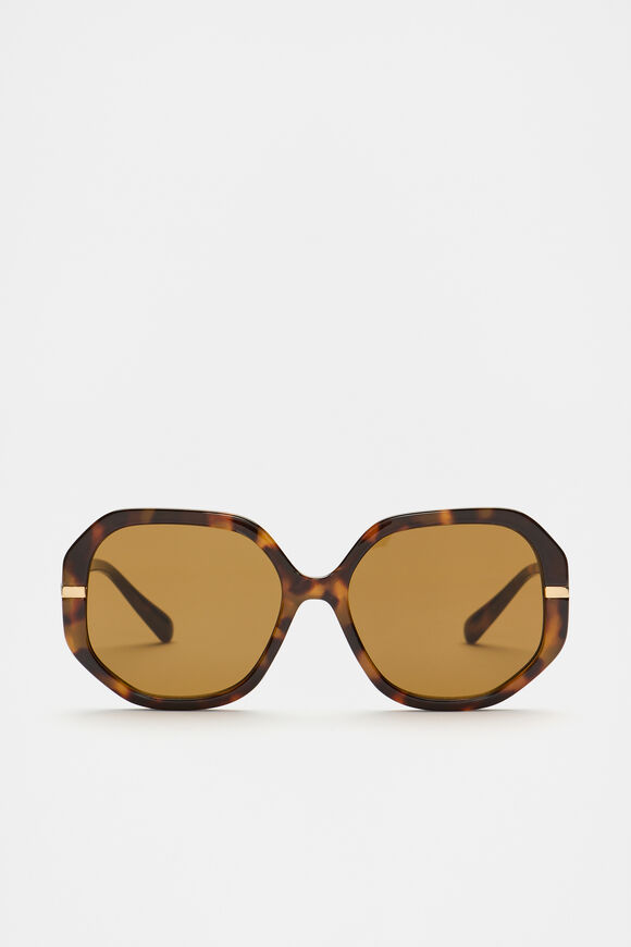 Clara Oversized Glam Sunglasses  Dark Tort  hi-res