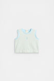 Stripe Terry Singlet  Glacier Blue  hi-res