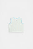 Stripe Terry Singlet  Glacier Blue  hi-res