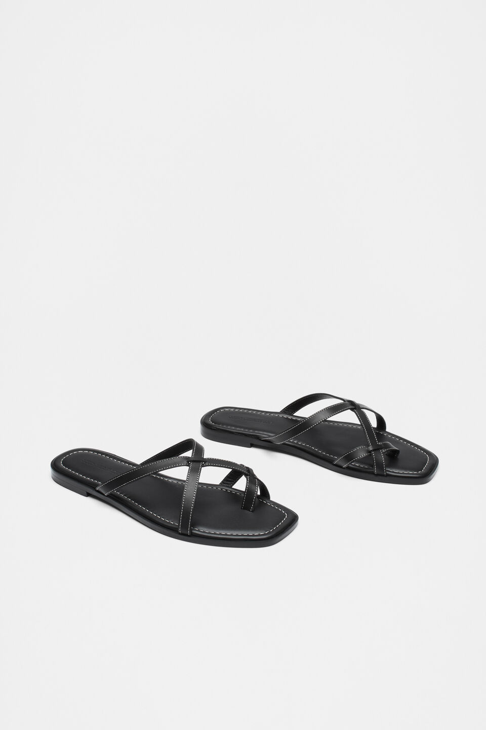 Clara Flat Slide  Black