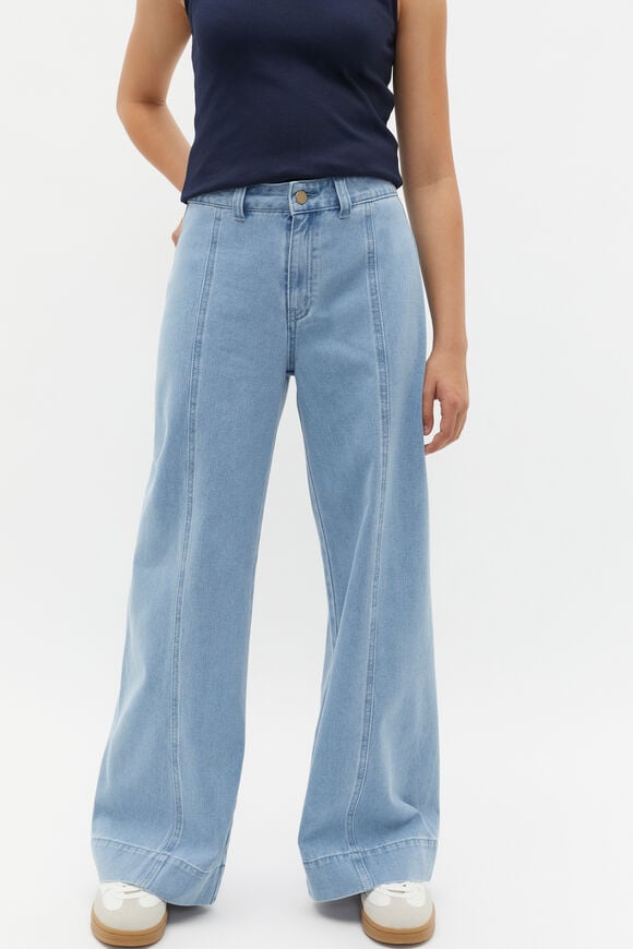 Wide Leg Jean  Clean Blue Wash  hi-res