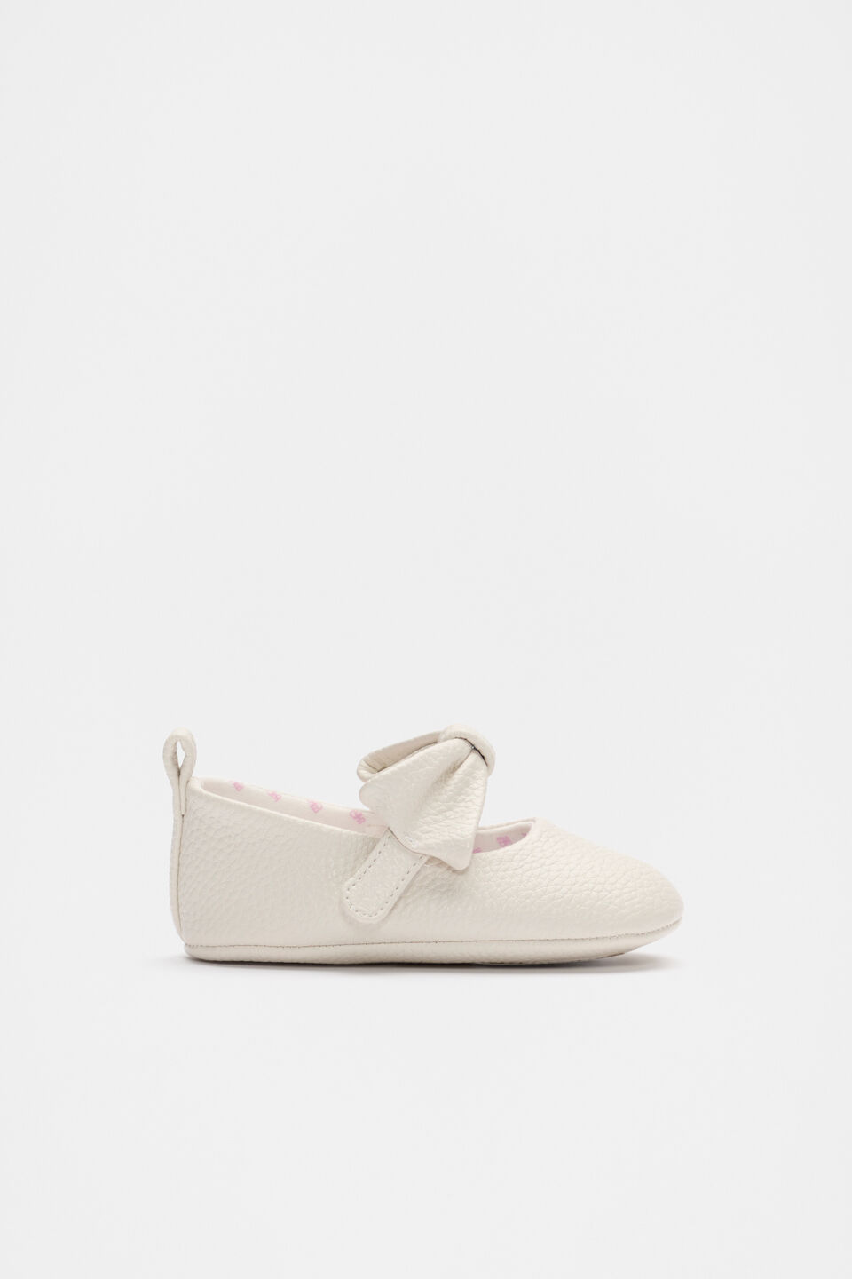 Mini Bow Strap Ballet  Classic Cream