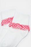 Gingham Frill Sock  Multi  hi-res