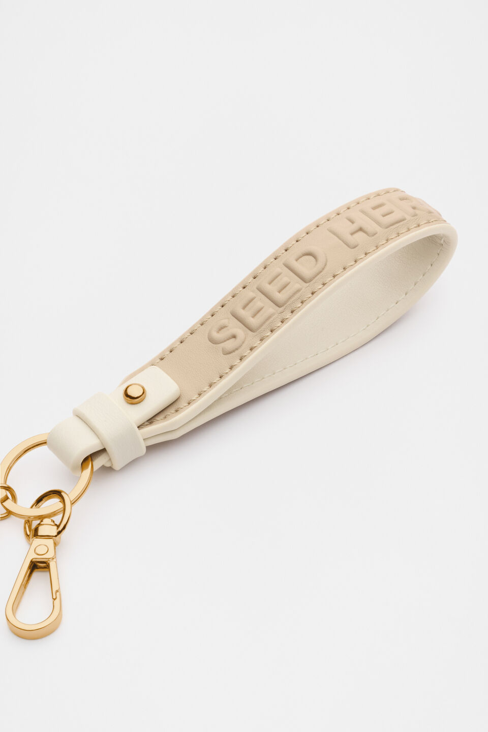 Initial Strap Keyring  Heart