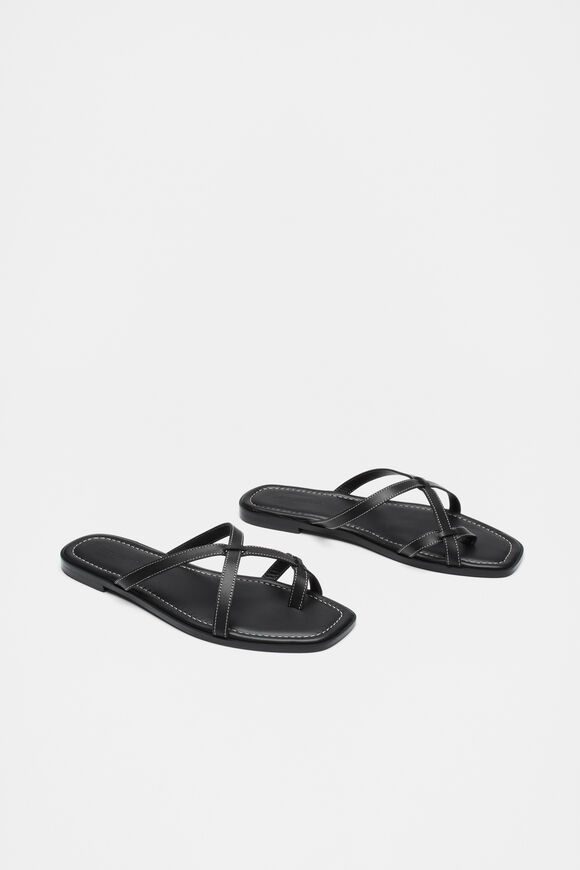 Clara Flat Slide  Black  hi-res