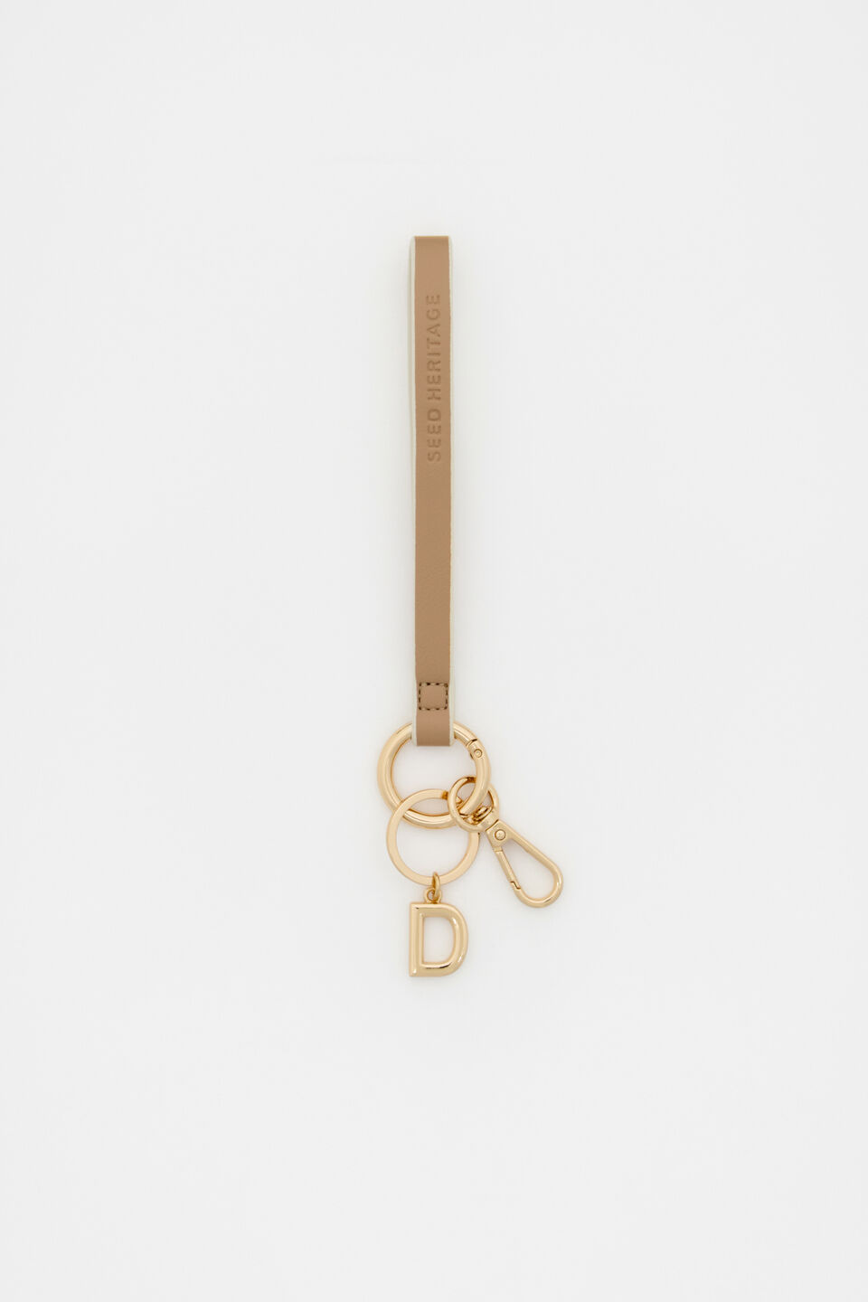 Soft Beige Wrist Letter Strap  D
