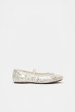Sequin Bow Party Ballet  Cream  hi-res
