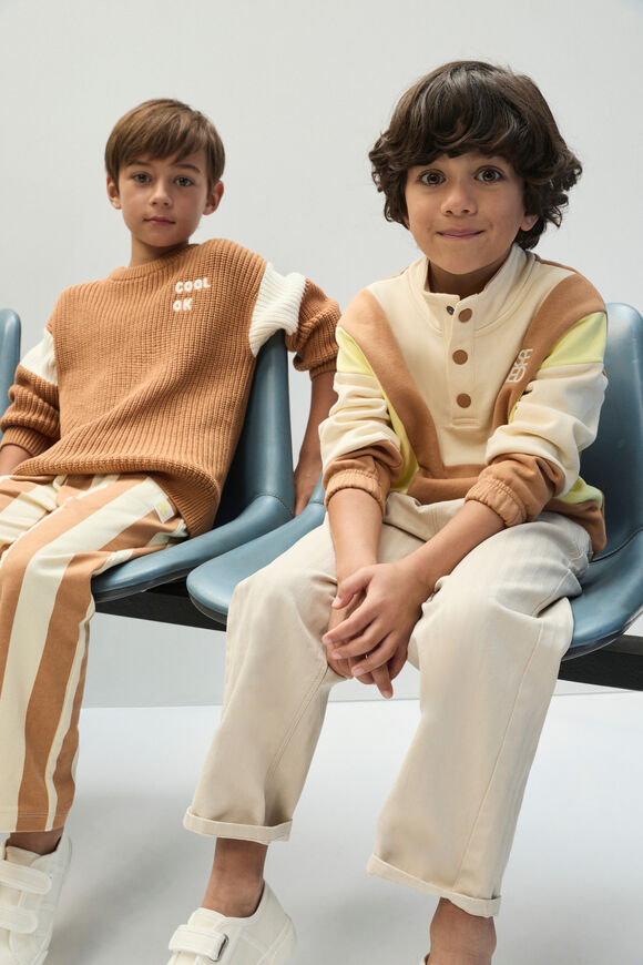 Spliced Logo Sweat  Cinnamon  hi-res