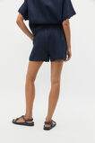 Linen Wave Scallop Short  Twilight Blue  hi-res