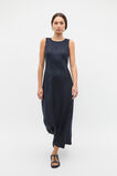 Linen Sleeveless Midi Dress  Twilight Blue  hi-res