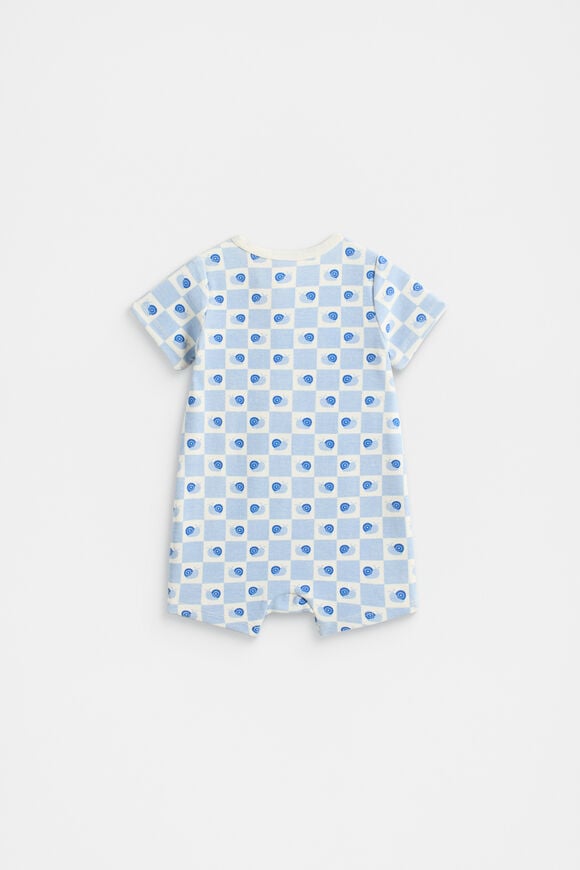 Snail Zipsuit  Baby Blue  hi-res