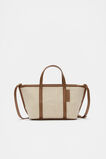 Trim Detail Mini Tote  Deep Tan  hi-res