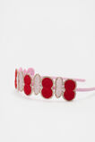 Glitter Cherry Headband  Candy Pink  hi-res