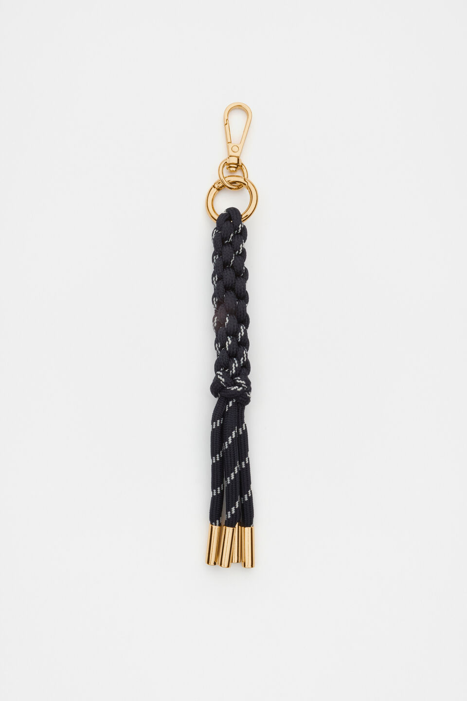 Woven Cord Keyring  Twilight Blue