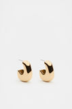 Sculptural Earring  Gold  hi-res