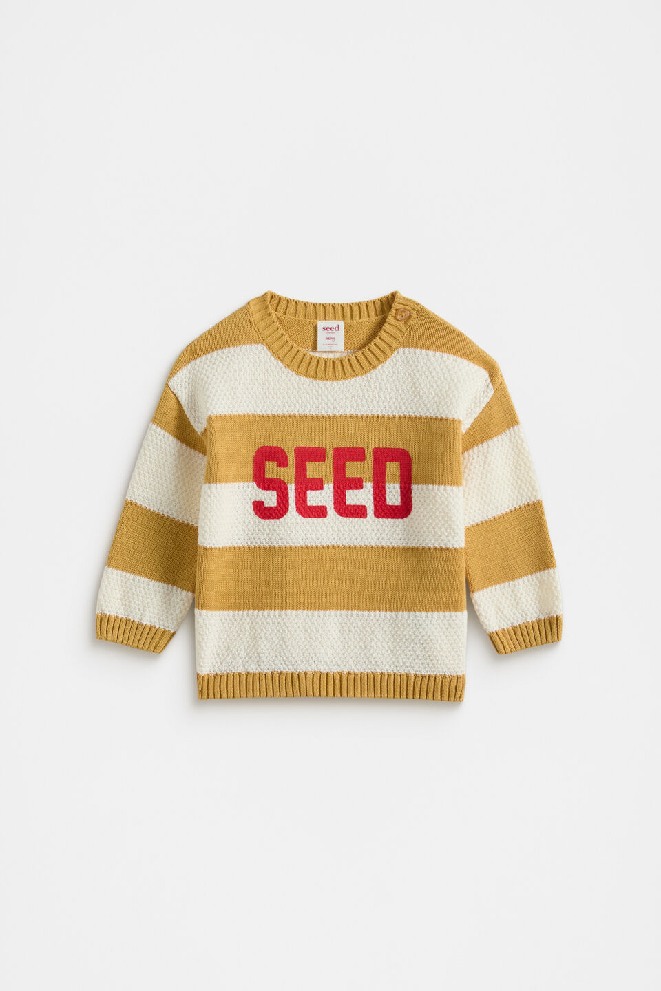 Stripe Knit Sweater  Saffron