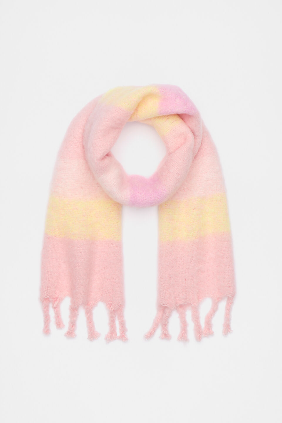 Stripe Scarf  Rose Petal
