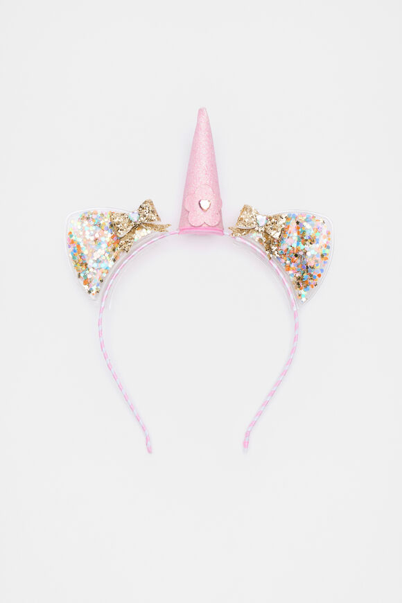 Unicorn Bow Headband  Multi  hi-res