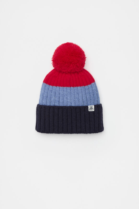 Mini Colourblock Beanie  Multi  hi-res
