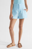 Core Linen Waisted Short  Shimmer Blue Crossdye  hi-res