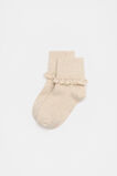 Frill Sock  Oat Marle  hi-res