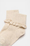 Frill Sock  Oat Marle  hi-res