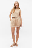 Scallop Hem Paperbag Short  Nougat  hi-res